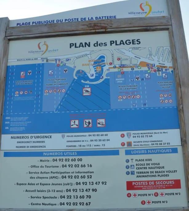 Studio A 2 Pas De La Plage Villeneuve-Loubet Luaran gambar